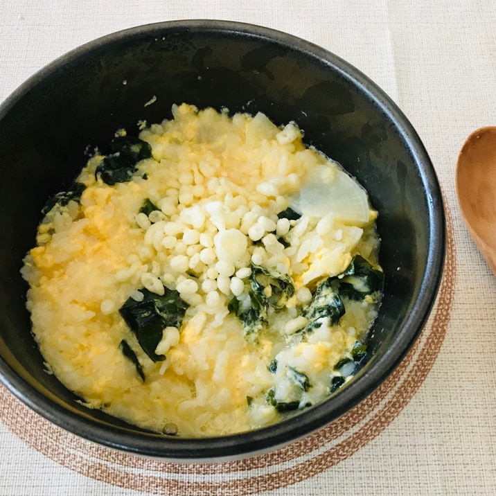 レンジで簡単 ワカメと大根の卵雑炊 レシピ 作り方 By Okasuzu 楽天レシピ レンジで簡単 ワカメと大根の卵雑炊 レシピ 作り方 By Okasuzu 楽天レシピ